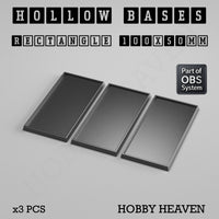 Hollow Bases Range  - Wargaming 3d Printed Bases (OBS System)
