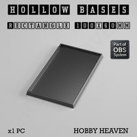 Hollow Bases Range  - Wargaming 3d Printed Bases (OBS System)
