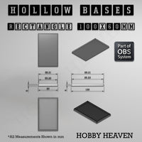 Hollow Bases Range  - Wargaming 3d Printed Bases (OBS System)
