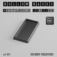 Hollow Bases Range  - Wargaming 3d Printed Bases (OBS System)

