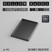 Hollow Bases Range  - Wargaming 3d Printed Bases (OBS System)
