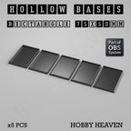 Hollow Bases Range  - Wargaming 3d Printed Bases (OBS System)