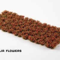 Gamers Grass Red Camellia Flowers tufts sheet – 75x self-adhesive basing tufts for miniatures