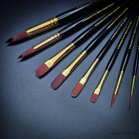 Rosemary & Co Set 100 For Acrylics Brush Set of 8pcs - Hobby Heaven