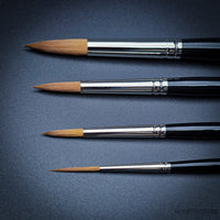 Set 65 Red Dot by Rosemary & Co – Vegan-friendly, high-quality synthetic brushes ideal for watercolor, oil, and acrylic mediums.
