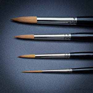 Set 65 Red Dot by Rosemary & Co – Vegan-friendly, high-quality synthetic brushes ideal for watercolor, oil, and acrylic mediums.