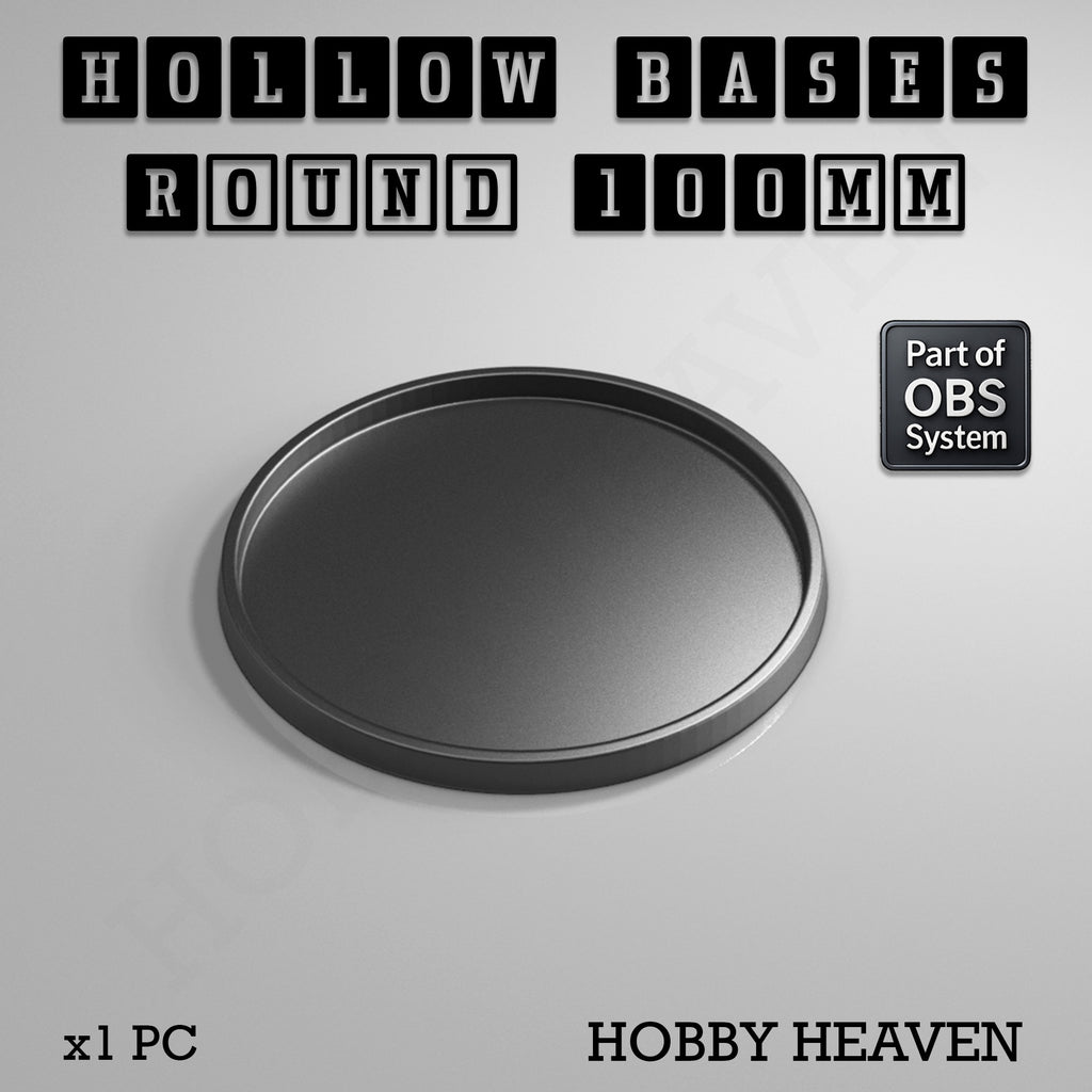 Hollow Bases Range  - Wargaming 3d Printed Bases (OBS System)