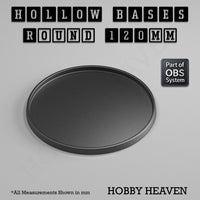 Hollow Bases Range  - Wargaming 3d Printed Bases (OBS System)
