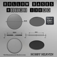 Hollow Bases Range  - Wargaming 3d Printed Bases (OBS System)

