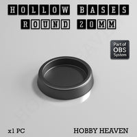 Hollow Bases Range  - Wargaming 3d Printed Bases (OBS System)
