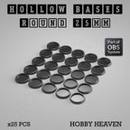 Hollow Bases Range  - Wargaming 3d Printed Bases (OBS System)