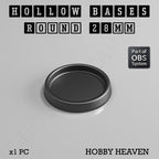 Hollow Bases Range  - Wargaming 3d Printed Bases (OBS System)