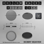 Hollow Bases Range  - Wargaming 3d Printed Bases (OBS System)