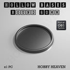 Hollow Bases Range  - Wargaming 3d Printed Bases (OBS System)