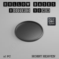 Hollow Bases Range  - Wargaming 3d Printed Bases (OBS System)
