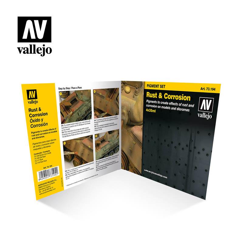 Vallejo Rust & Corrosion Pigment Set VAL73194