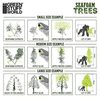 Seafoam Trees assembly guide showing steps for creating model trees