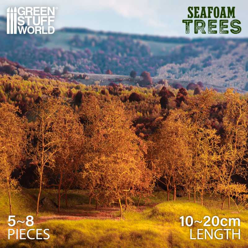 Seafoam Trees Mix used in diorama scene showing realistic forest trees