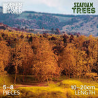 Seafoam Trees Mix used in diorama scene showing realistic forest trees