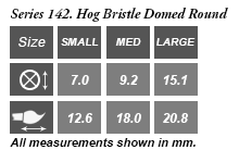 Rosemary & Co Series 142 — Hog/Bristle Domed