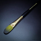 Rosemary & Co Evergreen Filbert size 10 short handle full brush - Hobby Heaven
