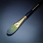 Rosemary & Co Evergreen Filbert size 12 short handle full brush - Hobby Heaven