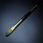 Rosemary & Co Evergreen Filbert size 7 short handle full brush - Hobby Heaven