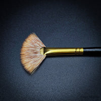 Rosemary & Co Eclipse Fan – Professional Synthetic Mongoose Fan Brushes

