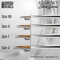 Silver Series Kolinsky Brushes – Professional Miniature Painting Range