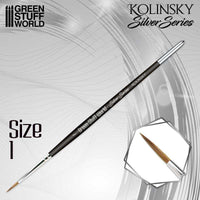 Silver Series Kolinsky Brushes – Professional Miniature Painting Range
