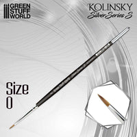 Silver Series S Kolinsky Brushes – Short Hair Precision Range
