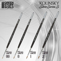 Silver Series S Kolinsky Brushes – Short Hair Precision Range
