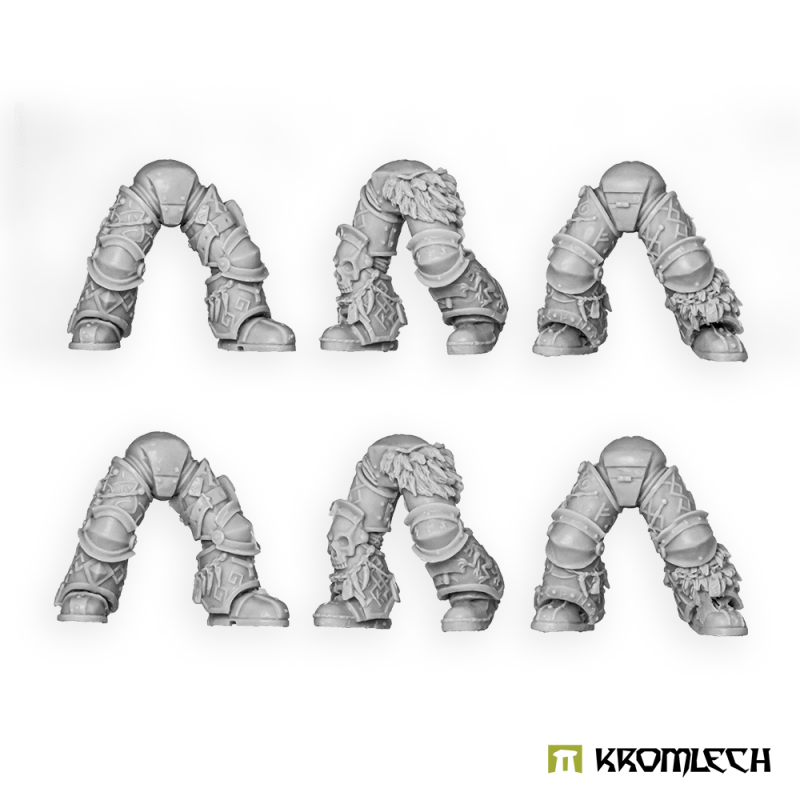 Kromlech Sons of Thor Legs: six unpainted resin leg sets, three designs, two of each