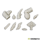 The upgrades cut from the strip in pale resin; the tankard arm comes in two parts