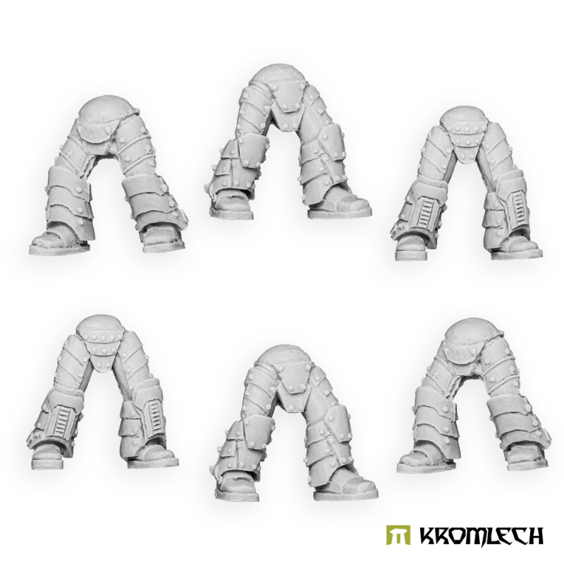 Kromlech Legionaries Legs unpainted resin: six standing leg sets in three designs, two of each