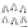 Kromlech Legionaries Legs unpainted resin: six standing leg sets in three designs, two of each