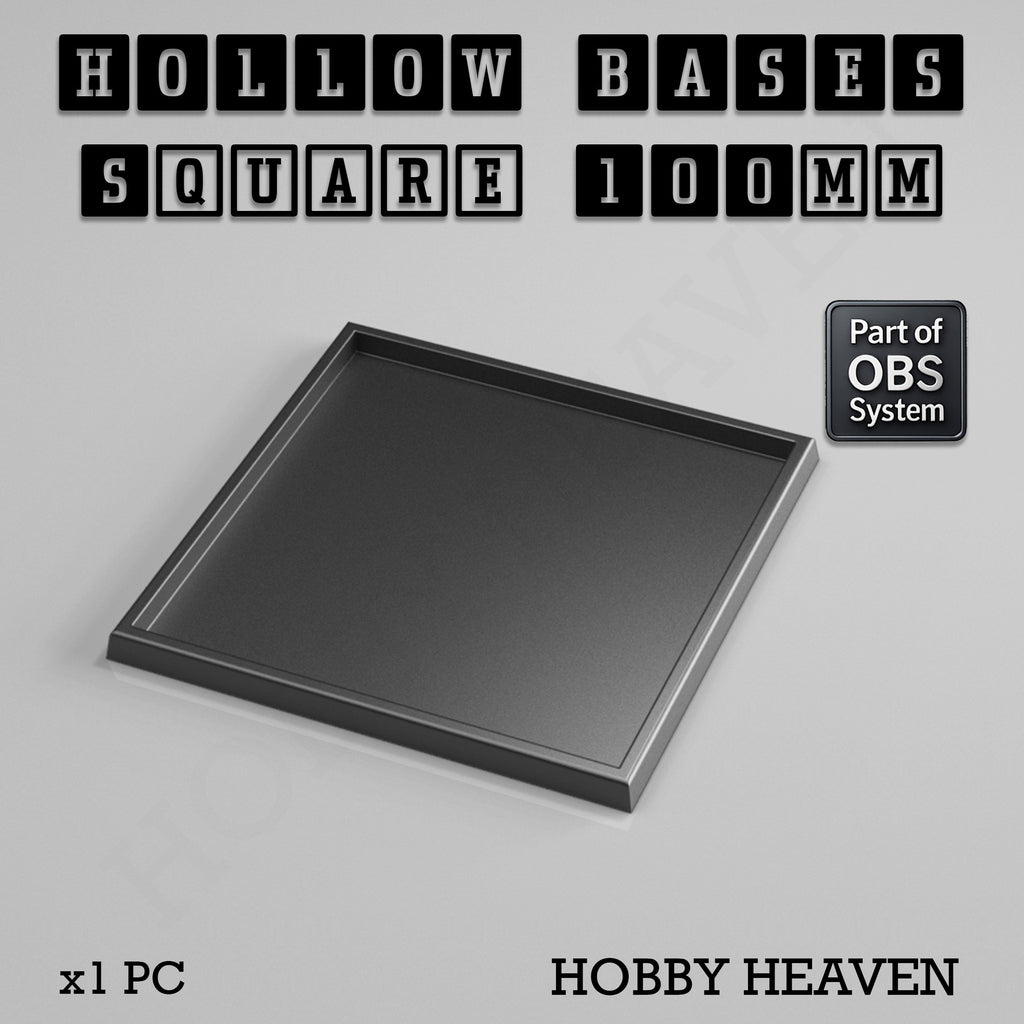 Hollow Bases Range  - Wargaming 3d Printed Bases (OBS System)