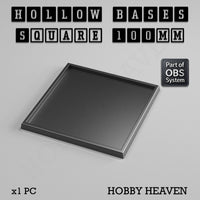 Hollow Bases Range  - Wargaming 3d Printed Bases (OBS System)
