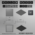 Hollow Bases Range  - Wargaming 3d Printed Bases (OBS System)