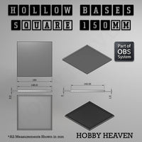 Hollow Bases Range  - Wargaming 3d Printed Bases (OBS System)
