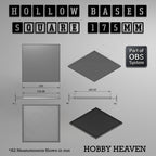 Hollow Bases Range  - Wargaming 3d Printed Bases (OBS System)