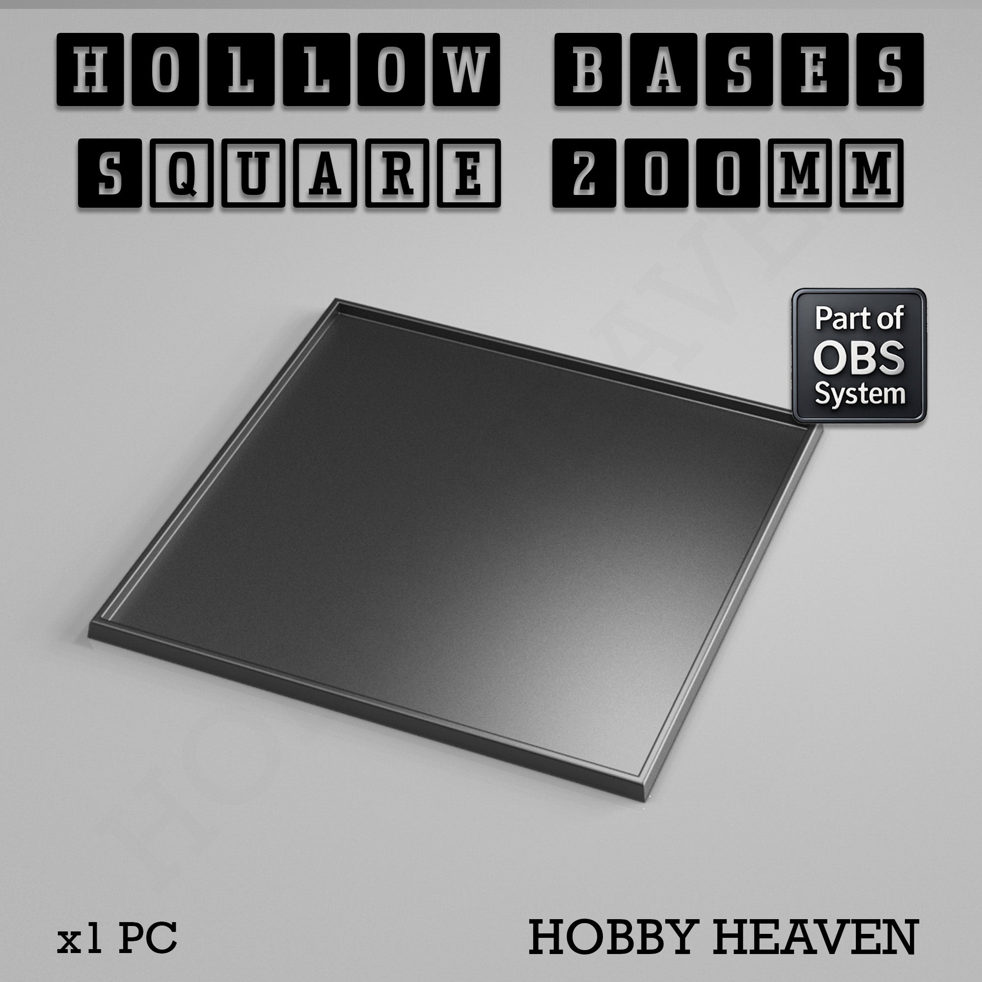 Hollow Bases Range  - Wargaming 3d Printed Bases (OBS System)