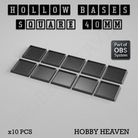 Hollow Bases Range  - Wargaming 3d Printed Bases (OBS System)
