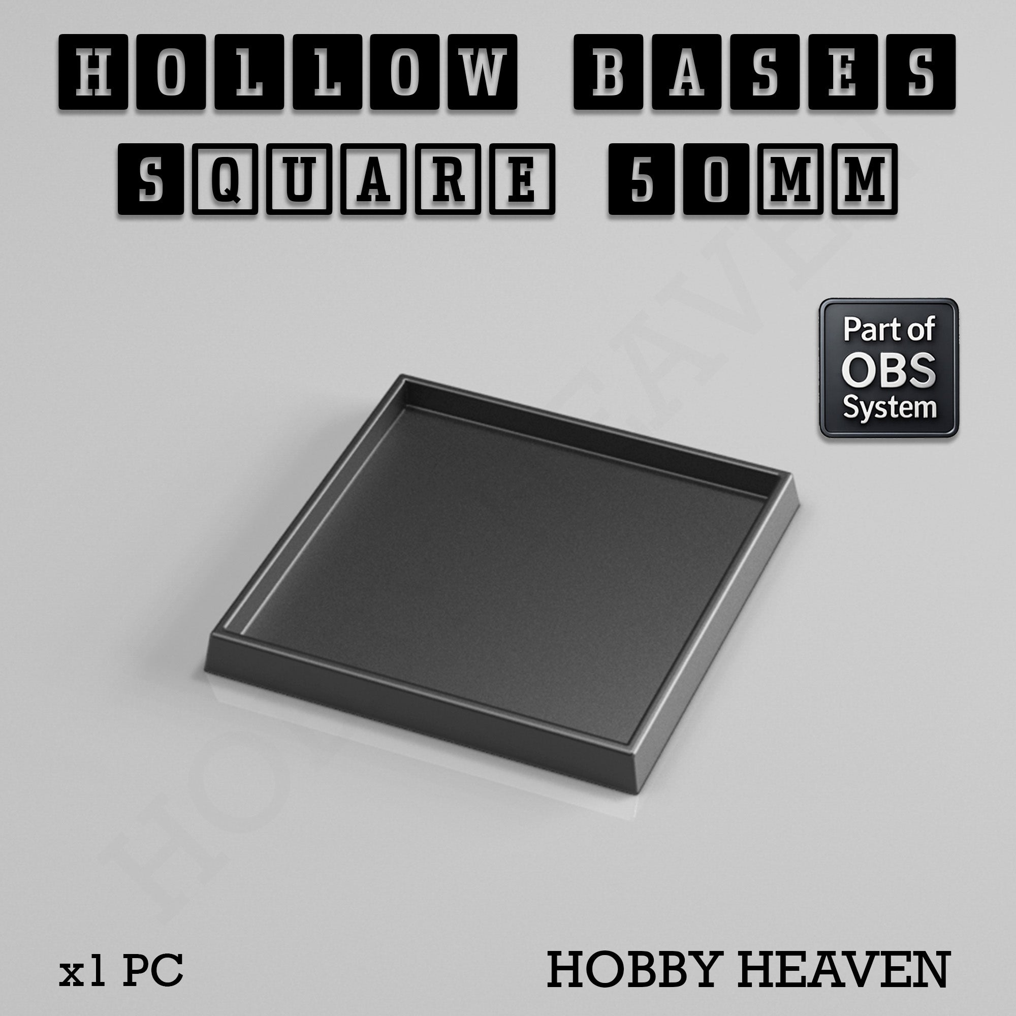 Hollow Bases Range  - Wargaming 3d Printed Bases (OBS System)