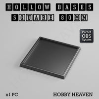 Hollow Bases Range  - Wargaming 3d Printed Bases (OBS System)
