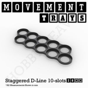 28mm Movement Trays for Tabletop Games | Warhammer Compatible | Full Range