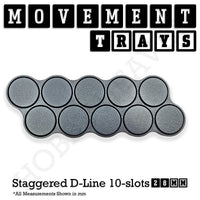 28mm Movement Trays for Tabletop Games | Warhammer Compatible | Full Range
