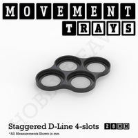 28mm Movement Trays for Tabletop Games | Warhammer Compatible | Full Range
