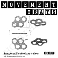 28mm Movement Trays for Tabletop Games | Warhammer Compatible | Full Range
