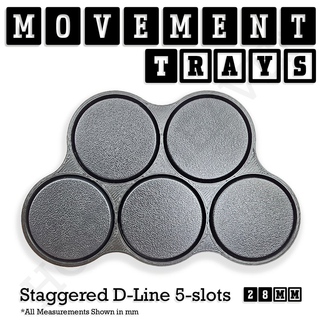 28mm Movement Trays for Tabletop Games | Wargaming | Full Range